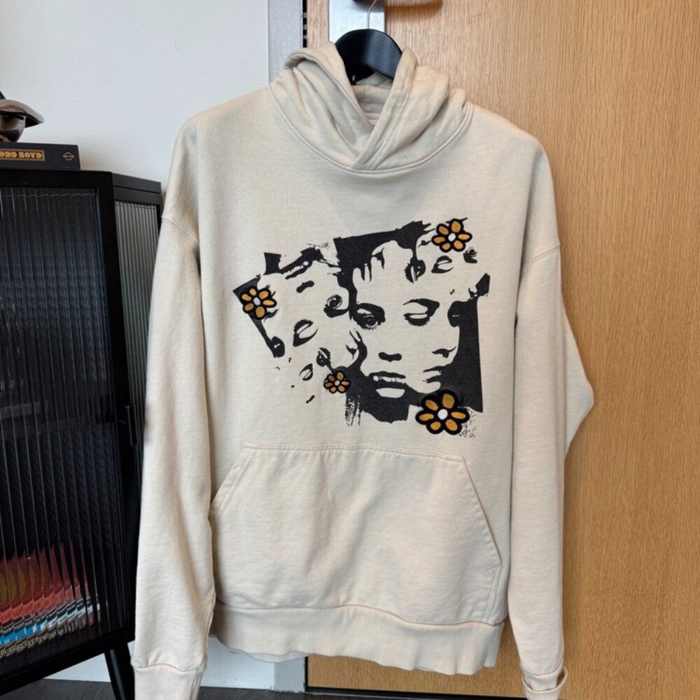 I Love Ugly Faces Cream Hoodie